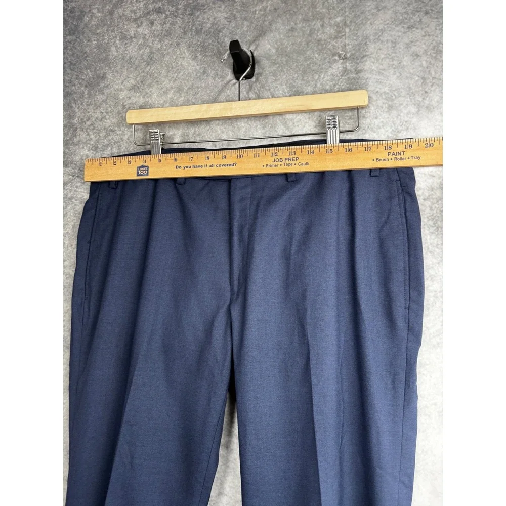 Lauren Ralph Lauren Men's Blue Flat Front Dress Pants Size 38x30